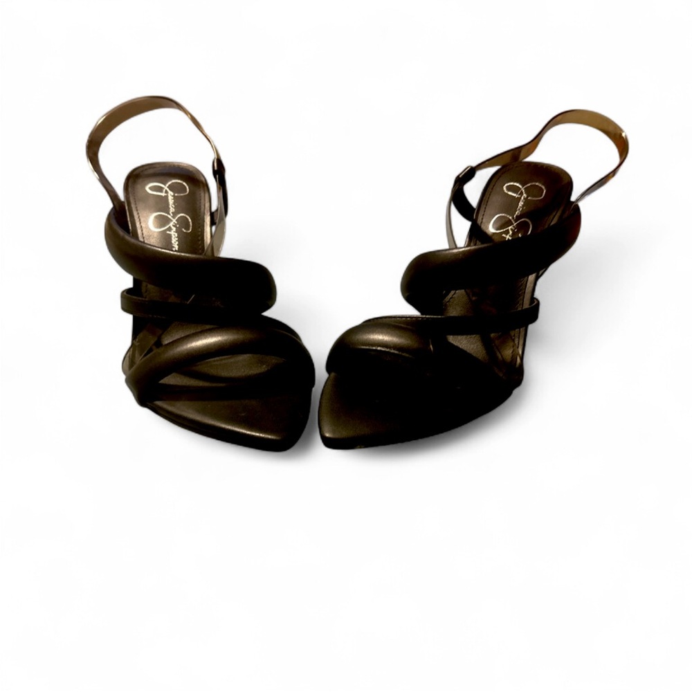 Jessica Simpson Black Strappy Heels